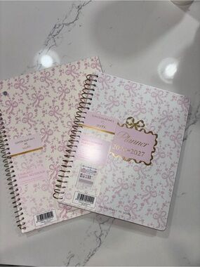 LoveShackFancy Pink Floral 2026-2027 Spiral Planner & Notebook